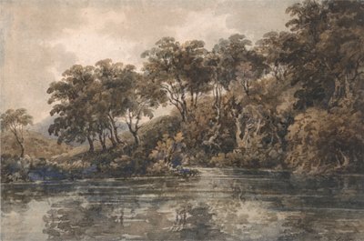Alberi e stagno vicino a Bromley, Kent da Thomas Girtin